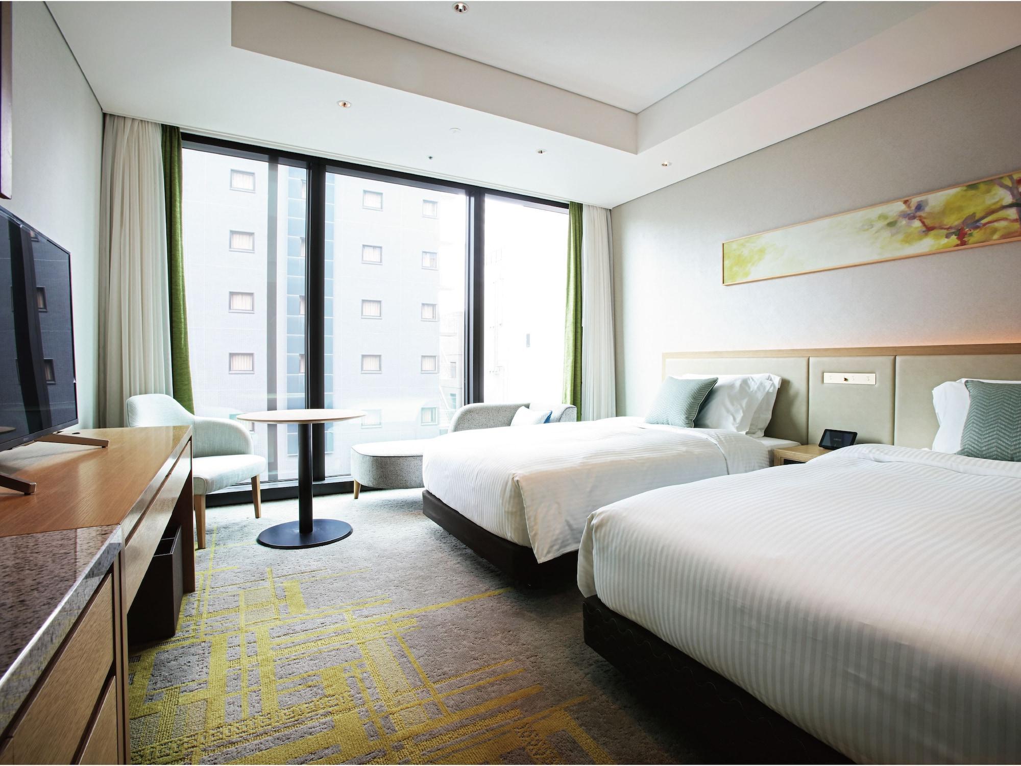 Miyako Hotel Hakata Fukuoka  Bagian luar foto Deluxe Twin
