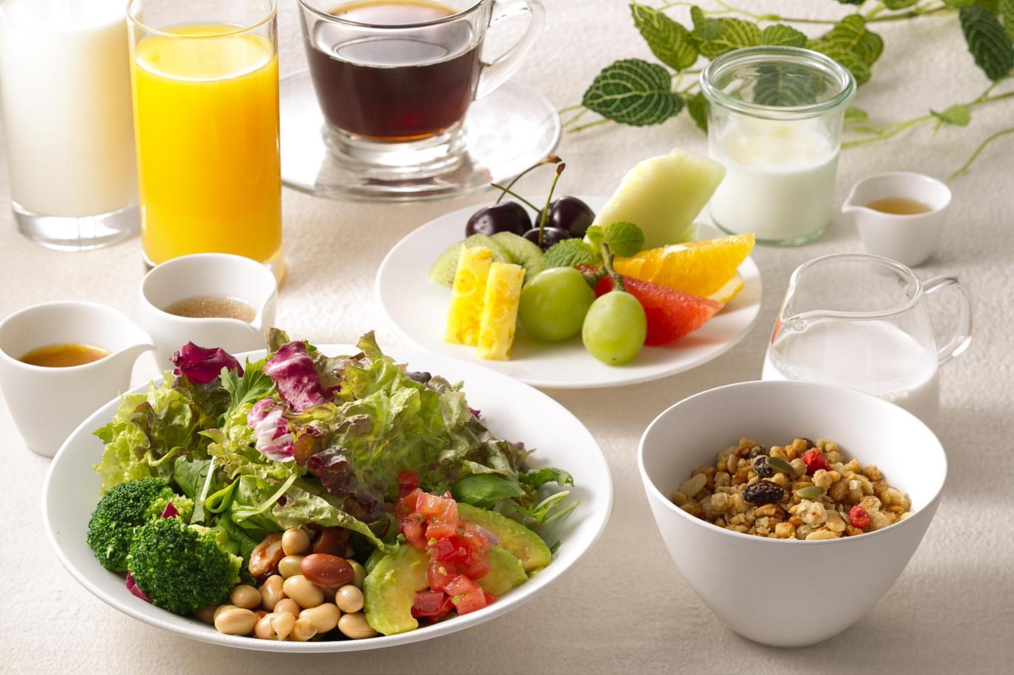 Miyako Hotel Hakata Fukuoka  Bagian luar foto A healthy breakfast
